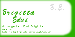 brigitta edvi business card